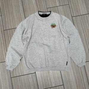 Sport-Tek Light Gray Crewneck Sweater with Las Vegas logo XL